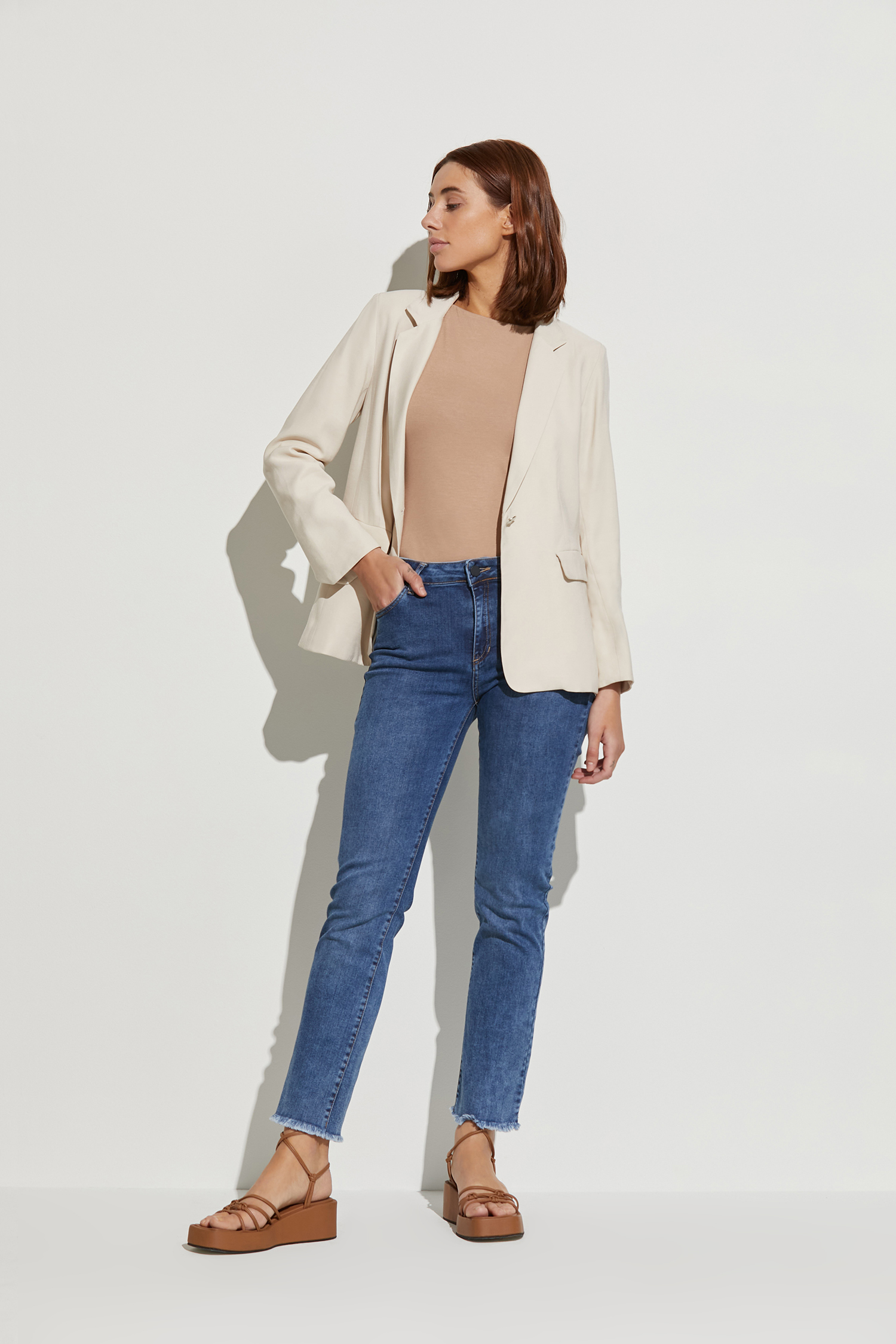 PANTALON ANN ST  BLUE STUDS