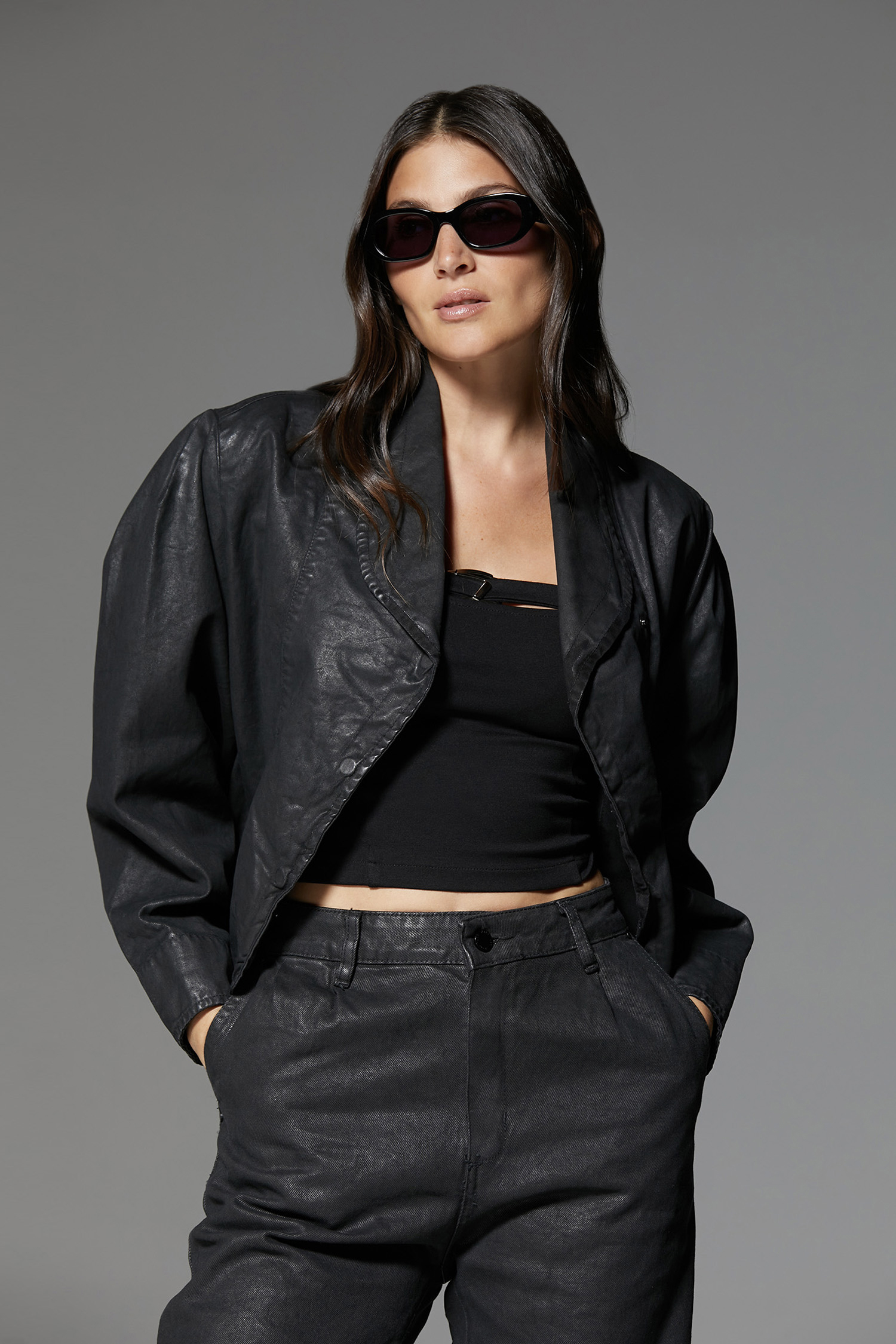 CAMPERA PENNY BLACK LEATHER 